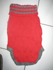 Hundepullover - Rückenlänge 40 cm -Handstrick-