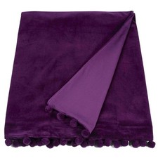 Samtwurf mit Bommel Borte