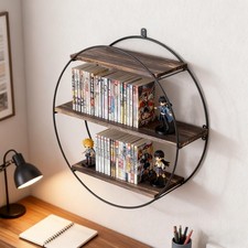 Rund Wandregal Wandboard Holz