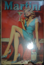 MARTINI      RETRO BLECHSCHILD