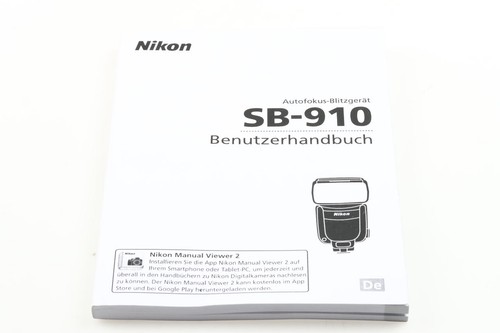 Nikon 910 benutzerhandbuch - sb-910,