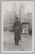 Köln - Soldat Dom Kiosk Wohhäuser - altes Foto 1930er 1940er