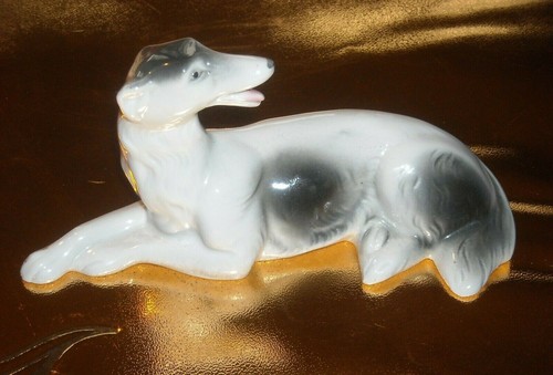 Windhund liegend schwarz - , /