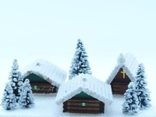 Jordan Modellbau 40A - 1:87: Bergdorf im Schnee - NEU + OVP