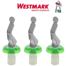 3 Flaschenverschluss mit Hebel Korkenverschluss Sektverschluss Bier grün