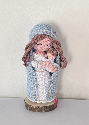 Madonna amigurumi mit kind - madonna,