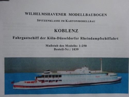 Koblenz rheindampfer 250 - koblenz, 1:250