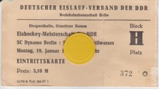 Ticket 1987 Dynamo Berlin