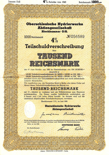 Oberschlesische hydrierwerke - oberschlesische,