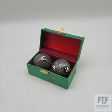 lachineuse - Yin Yang Qi Gong Kugeln Set - Chinesische Klangkugeln aus Emaille ⌀