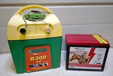 Viehhüter / Weidezaungerät B 300 Multi + nagelneuer großer Batterie 9V / 130Ah