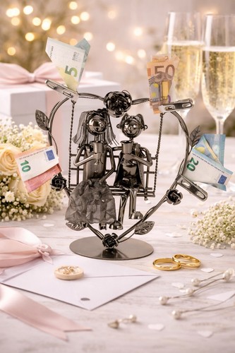 Hochzeitspaar schaukel metall - hochzeitspaar,