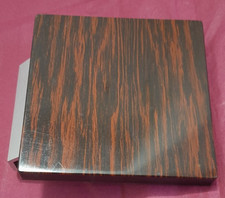 Vintage-Haustürgriff-Stoßgriff-Kunststoff--Holz-Effekt--60-70ziger Jahre -A-