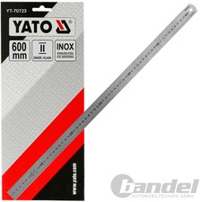 YATO EDELSTAHL LINEAL 600mm STAHLLINEAL METALLLINEAL SCHULLINEAL WERKSTATT