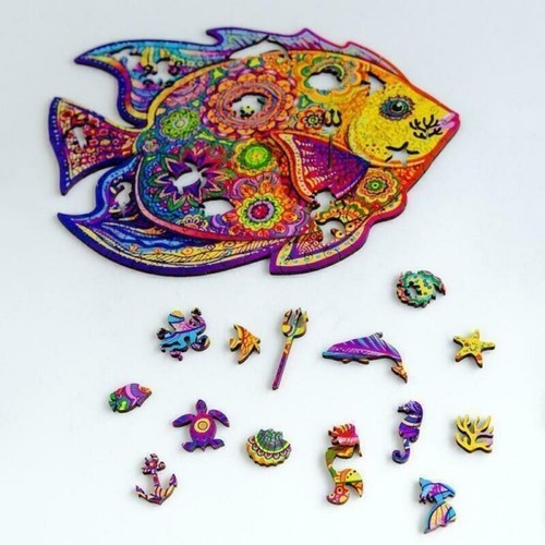 Holz cartoon fisch design - cartoon,