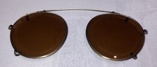 Clip-on-Sonnenbrille, safilo, Messing, Braun