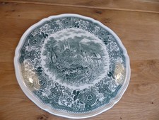 Villeroy Boch Kuchenplatte Tortenplatte Platte grün Burgenland 32 cm TOP Zustand