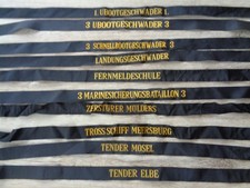 10 Mützenbänder Bundesmarine