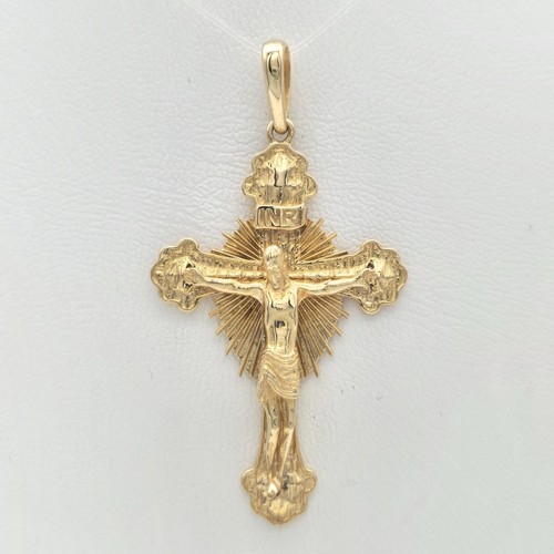 585 gold kreuz kettenanhänger - 585,