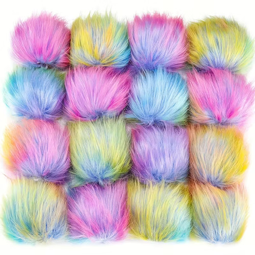 Kunstfell pompon flauschige - pompon,
