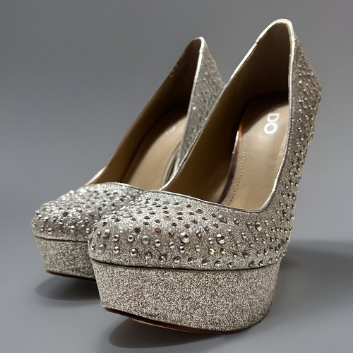 Silber glitzer pumps - silber,
