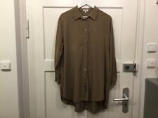 Schöne ausgefallene Bluse in Khaki oversize Gr.L von S.Oliver