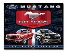 Blechschild Ford Mustang 60