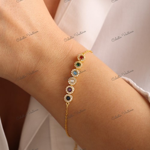 Eigener geburtsstein armband - eigener,