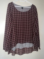 Vintage Bluse Chiffon Tunika