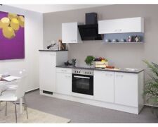 Flex Well Küchenzeile ohne Geräte Lucca 270 cm weiß matt zerlegt Variante revers