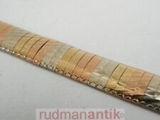 ARMBAND GOLD 333 TEPPICHMUSTER 3-farbig m. diamantierter Oberfläche - punziert