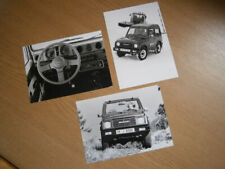 Suzuki SJ 413 de luxe Van, Cabrio, Hochdach, 3 originale Pressefotos von 1985