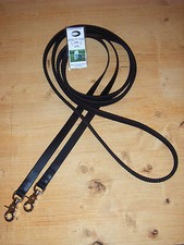 BioThane Zügel, RH-Grippzügel, geschlossene Zügel, schwarz, braun, Wunschlänge