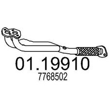 MTS Abgasrohr Auspuffrohr für