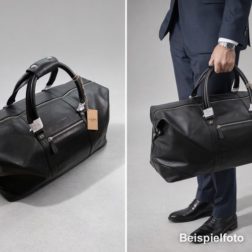 Gusti leder studio reisetasche - leder,