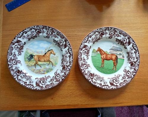 Spode woodland 27cm - 2x,
