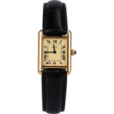 Cartier Gold Tone Vermeil Tank