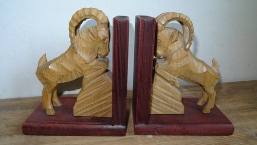 Zwei buchstützen steinbock - zwei,