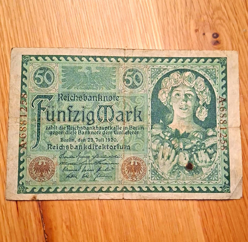 Deutsches reich reichsbanknote - deutsches,