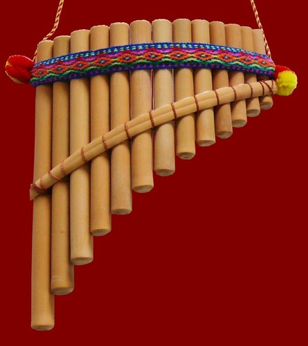 Panflöte bambus 17cm - bambus, 13