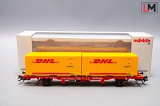 Märklin 47705 DC H0 Containertragwagen DHL Cargo DB OVP | Z-769