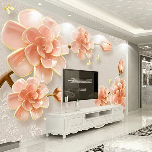 Weiße blüten relief - 3d,