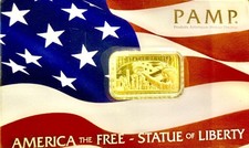 5g Goldbarren Pamp Liberty