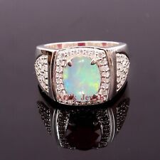 Natürlich Feuer Opal & Cz Mit