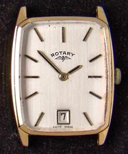 Rotary Rectangular Herren Hand Peseux 7046 Vintage Swiss Uhr-- Ersatzteile/Reparaturen