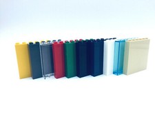 Lego® Wand 4 Stück 1 x 6 x 5 Panele olive weiß rot grün tan grau 59349 59350