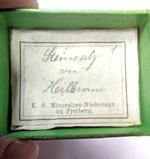 Halit  -  Steinsalz von Heilbronn   Baden - Würtemberg  mit historischem Etikett