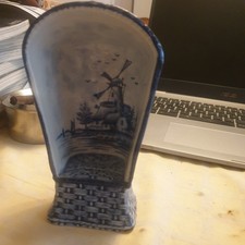 Strandkorb Porzellan Delft voll gemarkt Rauenstein 18cm