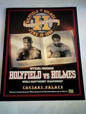 World Heavyweight Championship. Evander Holyfield vs. Larry Holmes. Official Pro