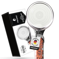 Original PRISMA Premium Duschkopf wassersparend mit Druckerhöhun